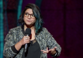 Aditi Mittal talks a mile a minute and is a physically expressive comedian