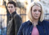 Stephen Cartwright (Robert Sheehan) and Charlotte (Sheridan Smith) in 'Accused'