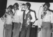 Amongst 'African Scream Contest 2's' stars: The Black Santiago on stage in 1976