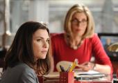 Legal powerhouse: Julianna Margulies as Alicia Florrick (left) with Christine Baranski as Diane Lockhart