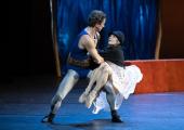 Strongarm tactics: Alina Cojocaru as Gelsomina and Mick Zeni as Zampano in La Strada