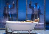 Bath time: Anna Dennis as Susanna