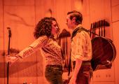 Is that a guitar in your hand or ....  Anoushka Lucas and Arthur Darvill in 'Oklahoma!'