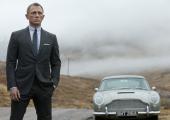 A half-century of 007: Daniel Craig as Bond, ably supported by Sean Connery's Aston Martin DB5
