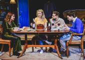 Nia Roberts, Sophie Melville, Jordan Bernarde and Gwydion Rhys star in the dinner from hell