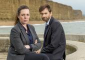 Oh, cheer up for heaven's sake. DS Ellie Miller (Olivia Colman) and DI Alec Hardy (David Tennant) back on the Broadchurch beat