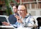 Sir Mark Elder rehearsing 'Fantasio' last week