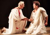 When in Rome: Quintus Arrius (Richard Durden) counsels adopted son Judah Ben Hur (John Hopkins)