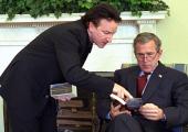 Bono puts the finishing touches to George W Bush's State of the Union address