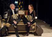 Fergus McWilliam and Sarah Willis of the Berlin Philharmonic horn section