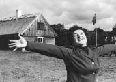 Birgit Nilsson at the open-air museum above Båstad, the Bjäre peninsula's main town