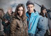 Off-piste: Sarah-Sofie Boussnina and Filip Berg lead the cast of 'Black Lake'