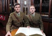 Doomed youth: Siegfried Sassoon (Alasdair Craig) and Wilfred Owen (Simon Jenkins)