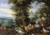 Jan Brueghel the Elder, Adam and Eve in the Garden of Eden, 1615