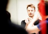 Christopher Wheeldon in Royal Ballet rehearsal for 'Alice's Adventures in Wonderland'