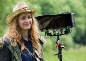 Director Claire McCarthy on the set of 'Ophelia'