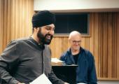 Jasdeep Singh Degun and Laurence Cummings in rehearsal for 'Orpheus'