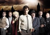 Stephen Mangan as Tony Blair, leading the Comic Strip cast into a frenzy of frantic silliness