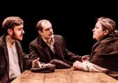 Mother and sons: from left, Joe (Matthew Biddulph), Luther (Matthew Barker), Mrs Gascoyne (Veronica Roberts)