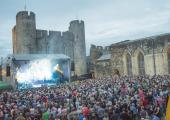 Caerphilly Castle proved to be a star of the show
