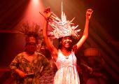 A higher power: Goddess Erzulie (Aviva Tulley) fights for love