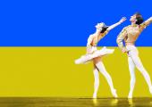Flying the flag: Alina Cojocaru and Ivan Putrov trained together as 10-year-olds in Kyiv