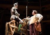 David Threlfall and Rufus Hound ride out in the original 2016 production of Don Quixote