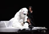 Mother and child: don't get too attached to a cute baby polar bear in Focus and Challiwaté companies' Dimanche