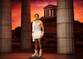 Toga or not toga. That is the question - Luke Brady in 'Hercules'