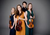 Dudok Quartet Amsterdam: from left to right, Judith van Driel, Marie-Louise de Jong, David Faber and Marleen Wester
