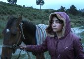 Monse, a keen bareback rider, with her horse in 'The Echo'