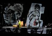Brenda Rae and James Morris in William Kentridge's ENO production of Berg's 'Lulu'