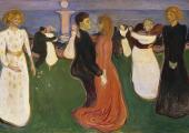 Munch's The Dance of Life - uncanny parallel to the mixture of party and despair in the finale of Sibelius's Fourth Symphony