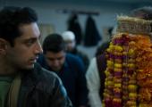 Riz Ahmed (left) as Zed, stalked by the hallucinatory Tuba Tek Singh