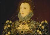Elizabeth I, attributed to Nicholas Hilliard, c 1575 (detail)