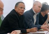 Executive Editor Dean Baquet chairs the New York Times morning meeting