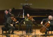 Jeremy Denk, Joshua Bell, Blythe Teh Engstroem and Steven Isserlis in Fauré's First Piano Quartet
