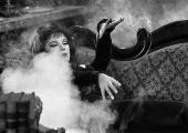 Smoking: Fenella Fielding