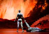 Steven McRae as the Creature and Federico Bonelli as Victor Frankenstein in Liam Scarlett's new ballet 'Frankenstein'