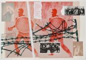 Freedom Hunters, 1977 by Gavin Jantjes, screenprint on paper