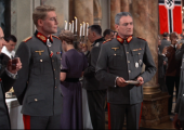 Generalities: left to right, Donald Pleasence, Peter O'Toole, Charles Gray and Omar Sharif