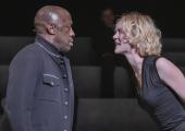 Trouble and strife: Giles Terera and Rosy McEwen in 'Othello'