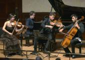 Violinisgt Hyeyoon Park, pianist Benjamin Grosvenor, viola-player Timothy Ridout and cellist Kian Soltani