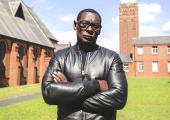David Harewood at the Queen Elizabeth Hospital, Birmingham