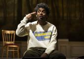 It's just a game: Hiran Abeysekera in 'Hamlet'