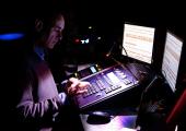 Magic box: Michael Hulls at work in the wings in Sadler's Wells