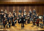 Peter Whelan and the Irish Baroque Orchestra in the Royal Irish Academy of Music's concert hall