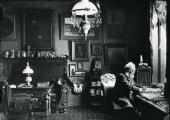 Henrik Ibsen photographed in his Oslo study by Hulda Szakinski in 1898