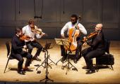 The Isidore Quartet in the Queen's Hall: Adrian Steele, Phoenix Avalon, Joshua McClendon and Devin Moore