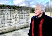 Jonathan Dimbleby at the Belsen site